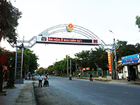 Cổng chào huyện Thiệu Hóa - Quảng Cáo Mai Tuấn Hùng - Công Ty TNHH Quảng Cáo Mai Tuấn Hùng